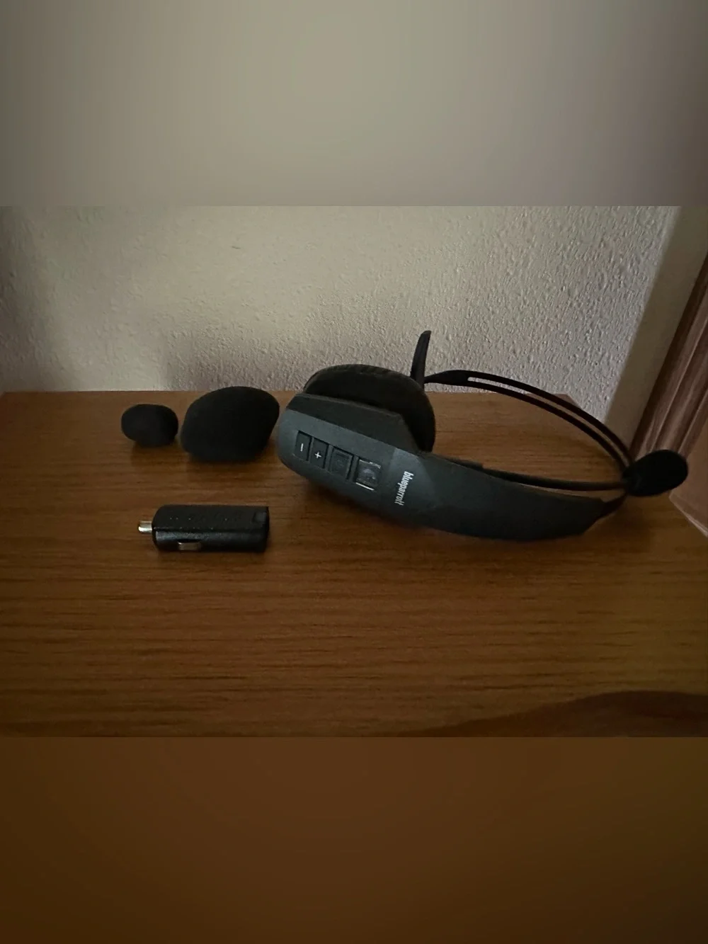 Black Wireless Headset with USB Adapter - Unbranded
